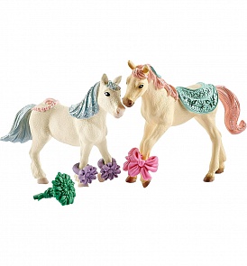 Игровой набор Лошади с кормом (Schleich, 41452k)